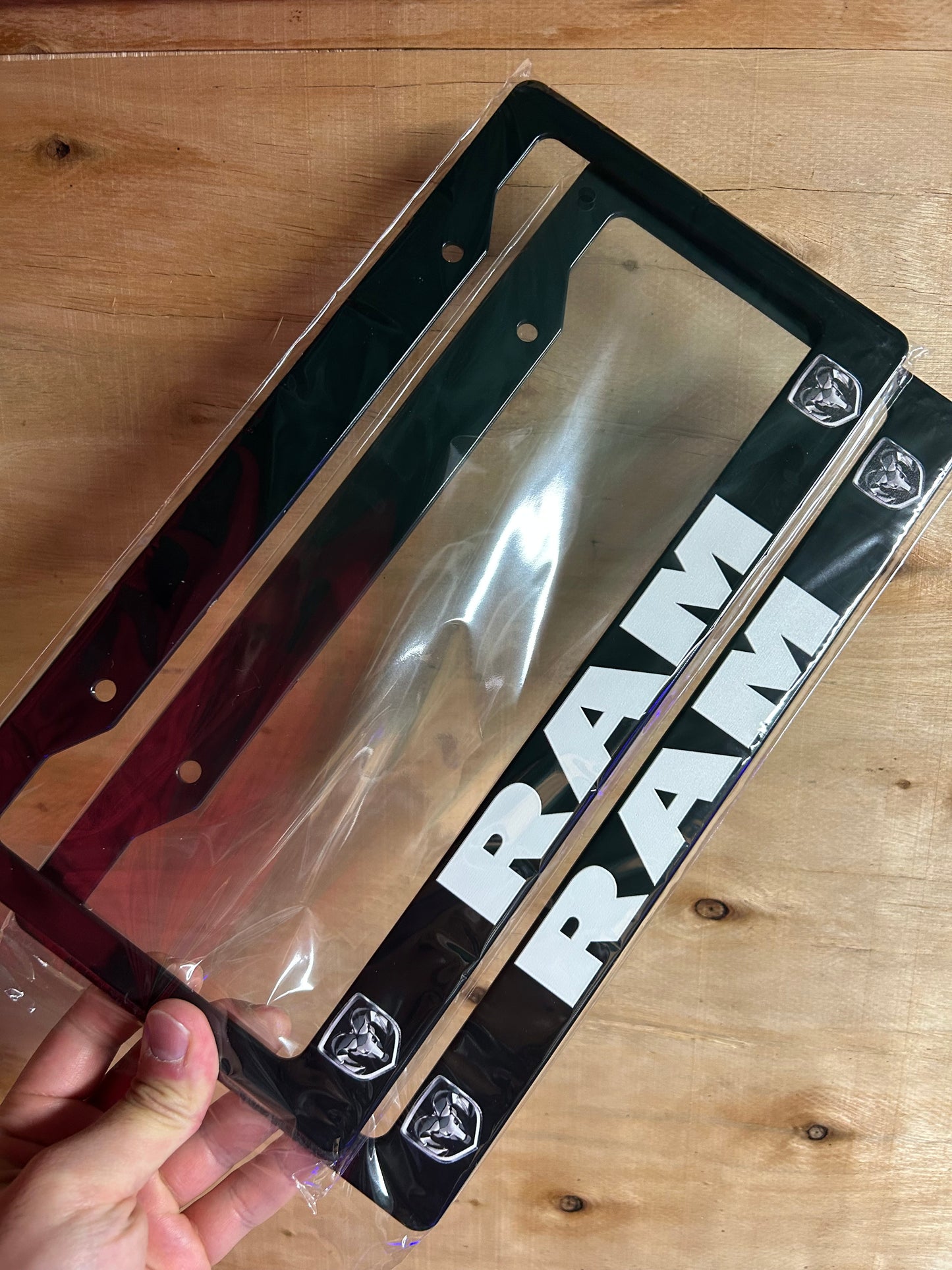 Dodge RAM License Plate Frame Set