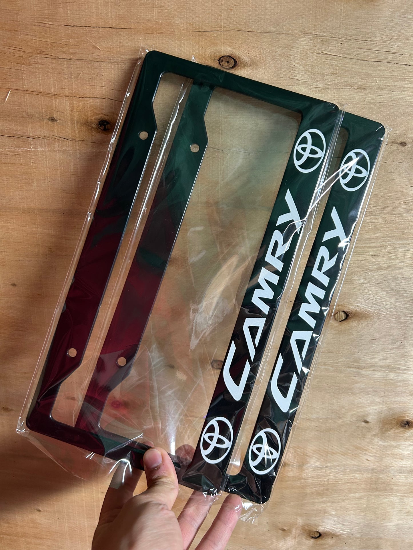 Toyota Camry License Plate Frame Set