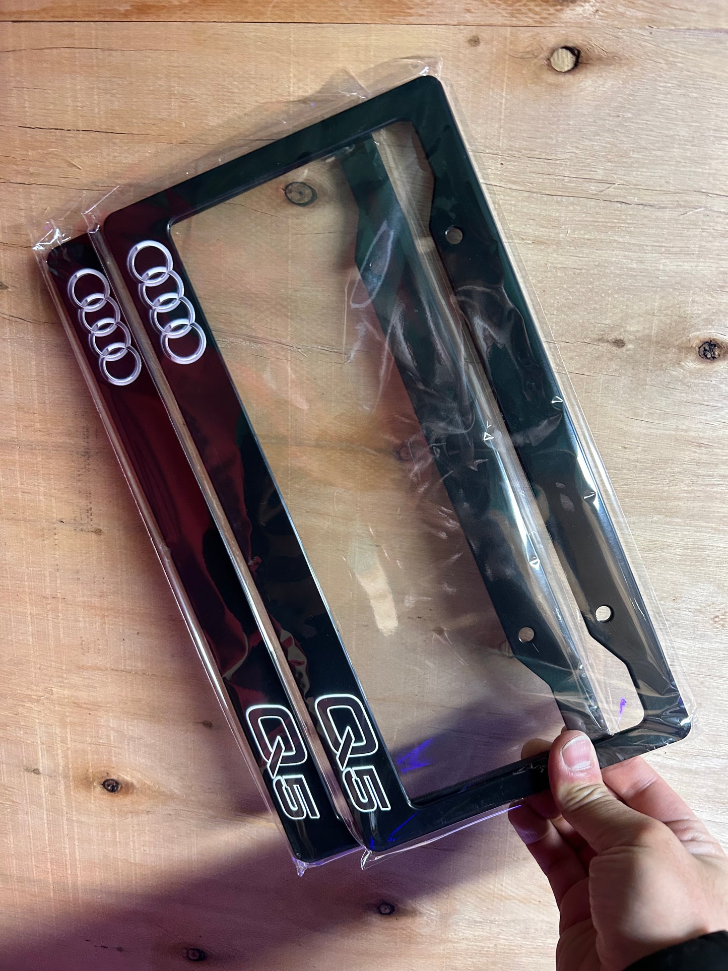 Audi Q5 License Premium Plate Frame Set