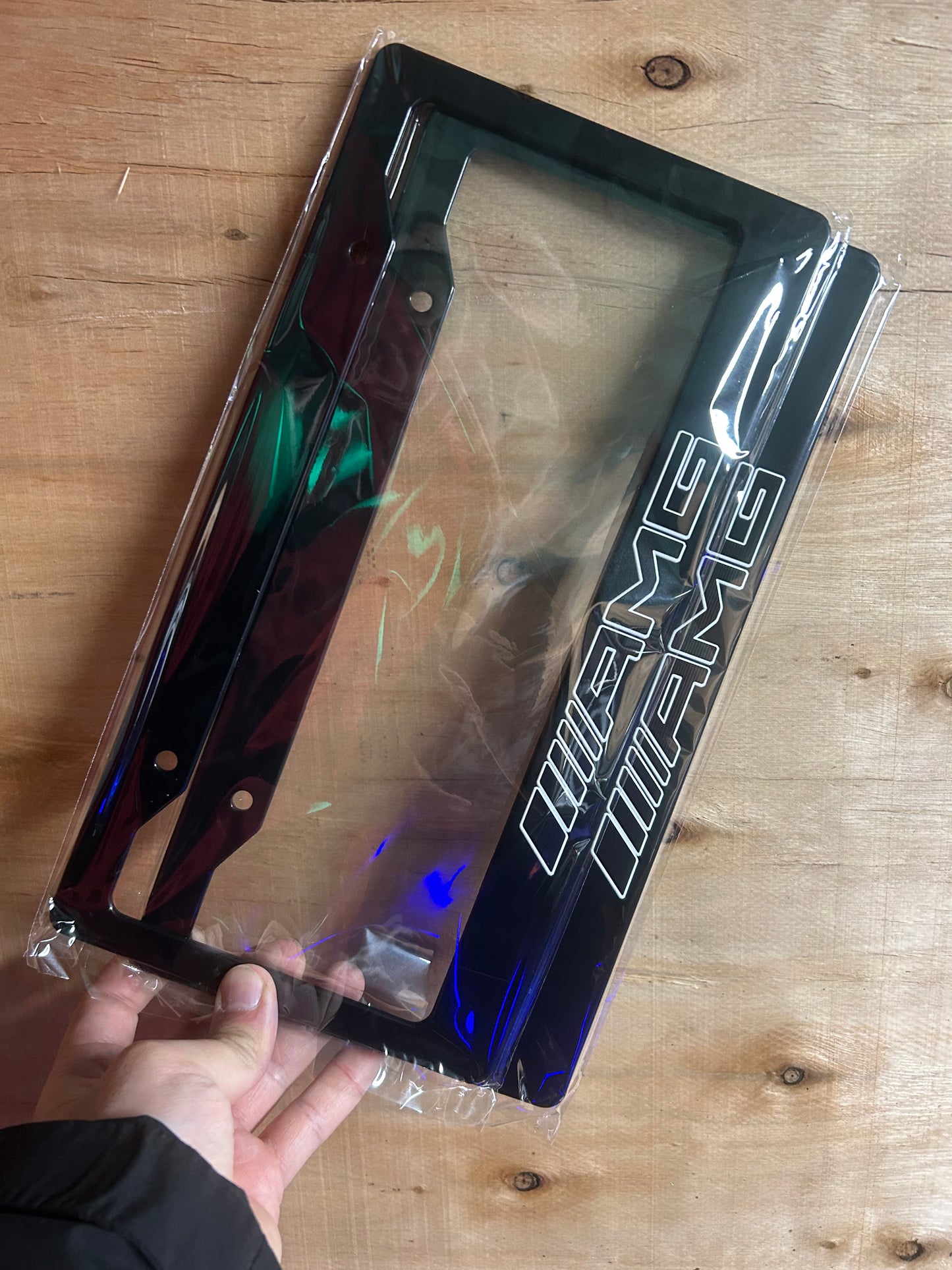 Mercedes Benz AMG License Plate Frame Set