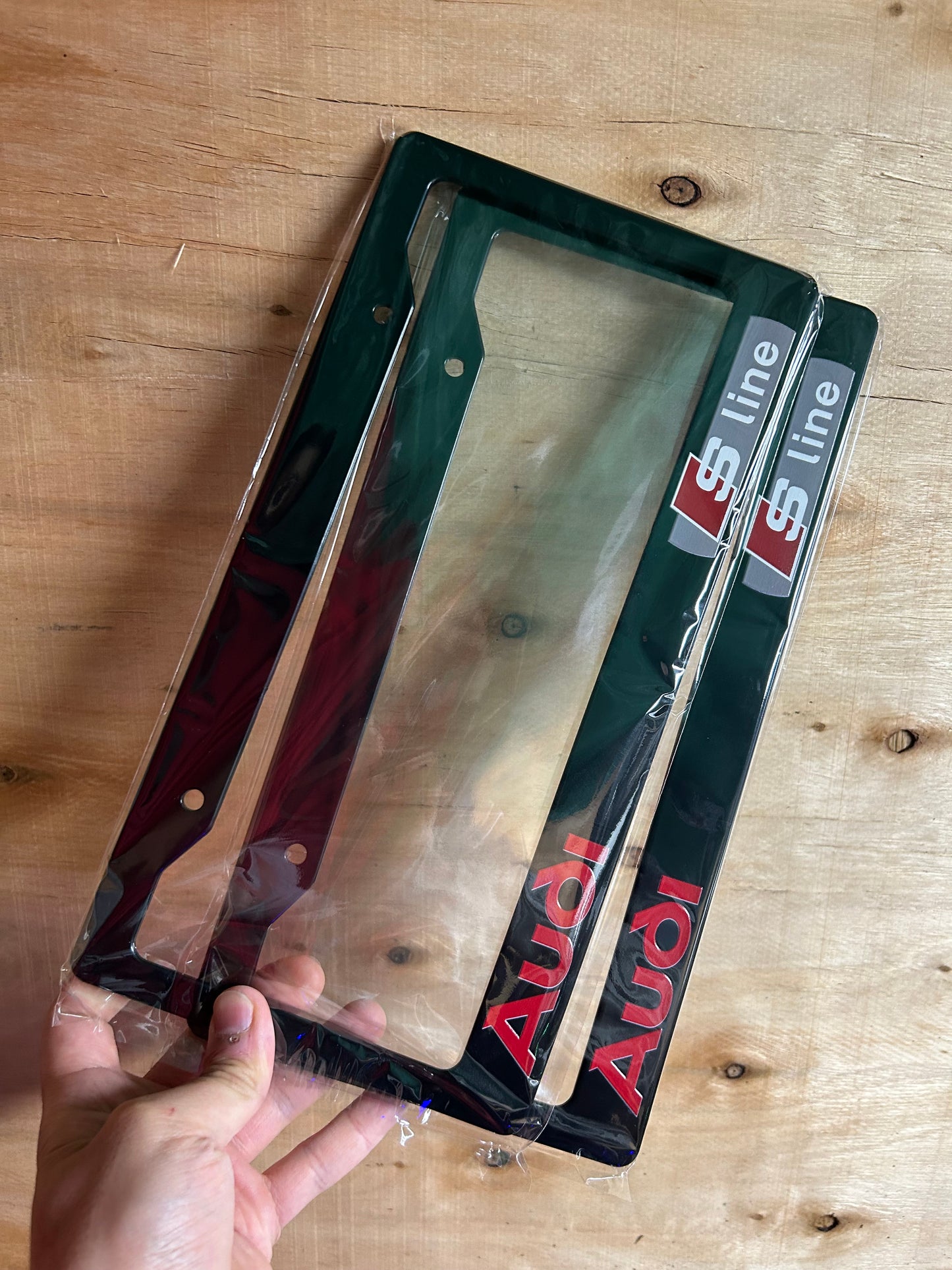 Audi Sline License Plate Frame Set