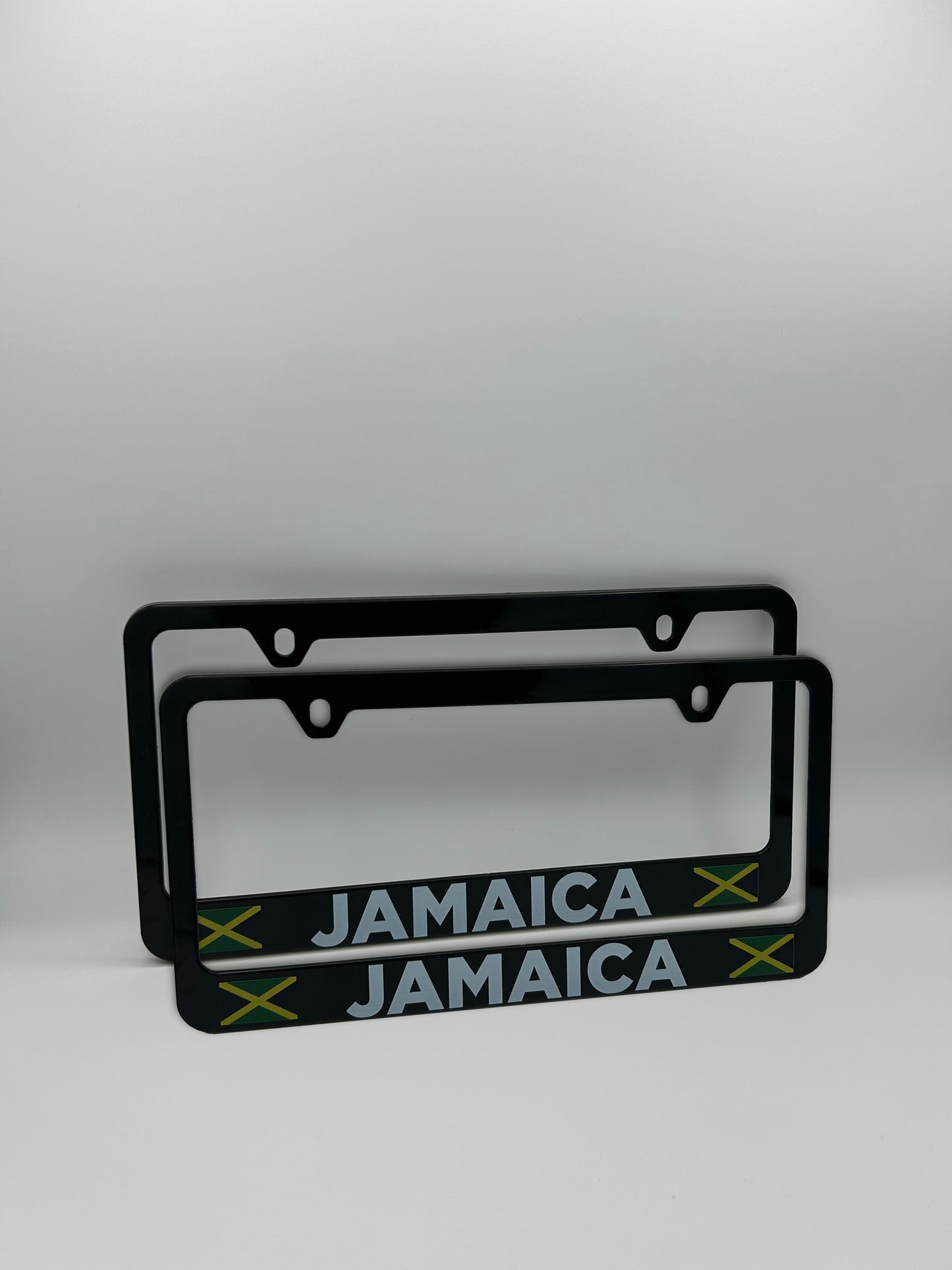Jamaica Flag License Plate Frame Set