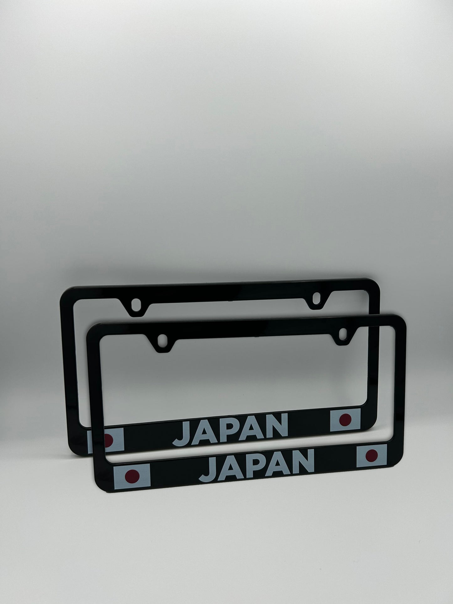 Japan Flag License Plate Frame Set