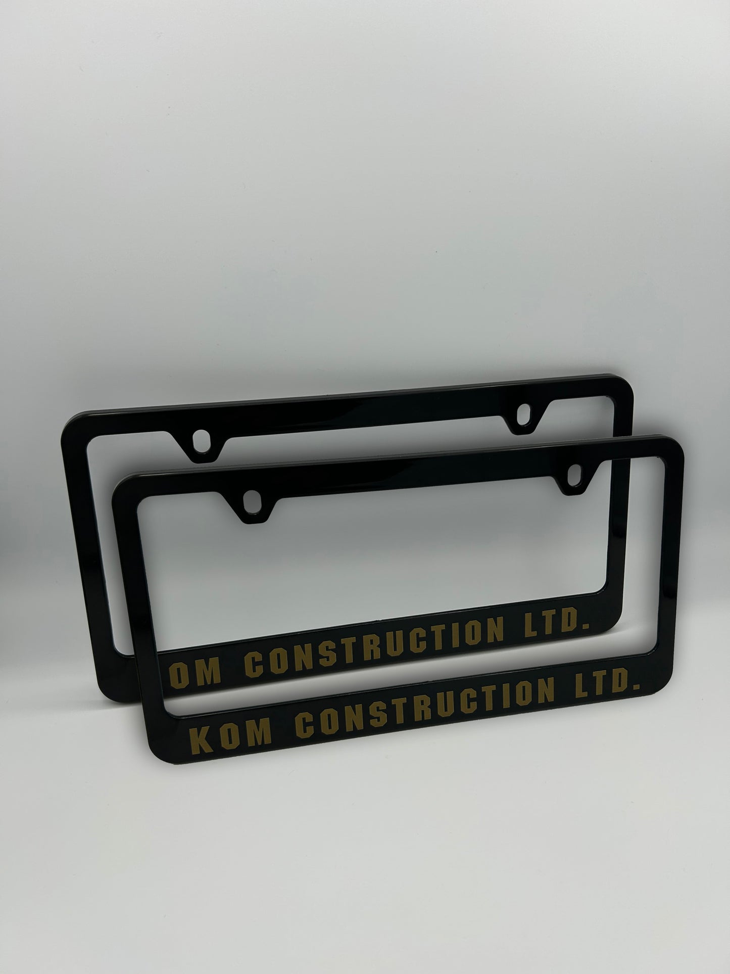 Custom License Plate Frame Set