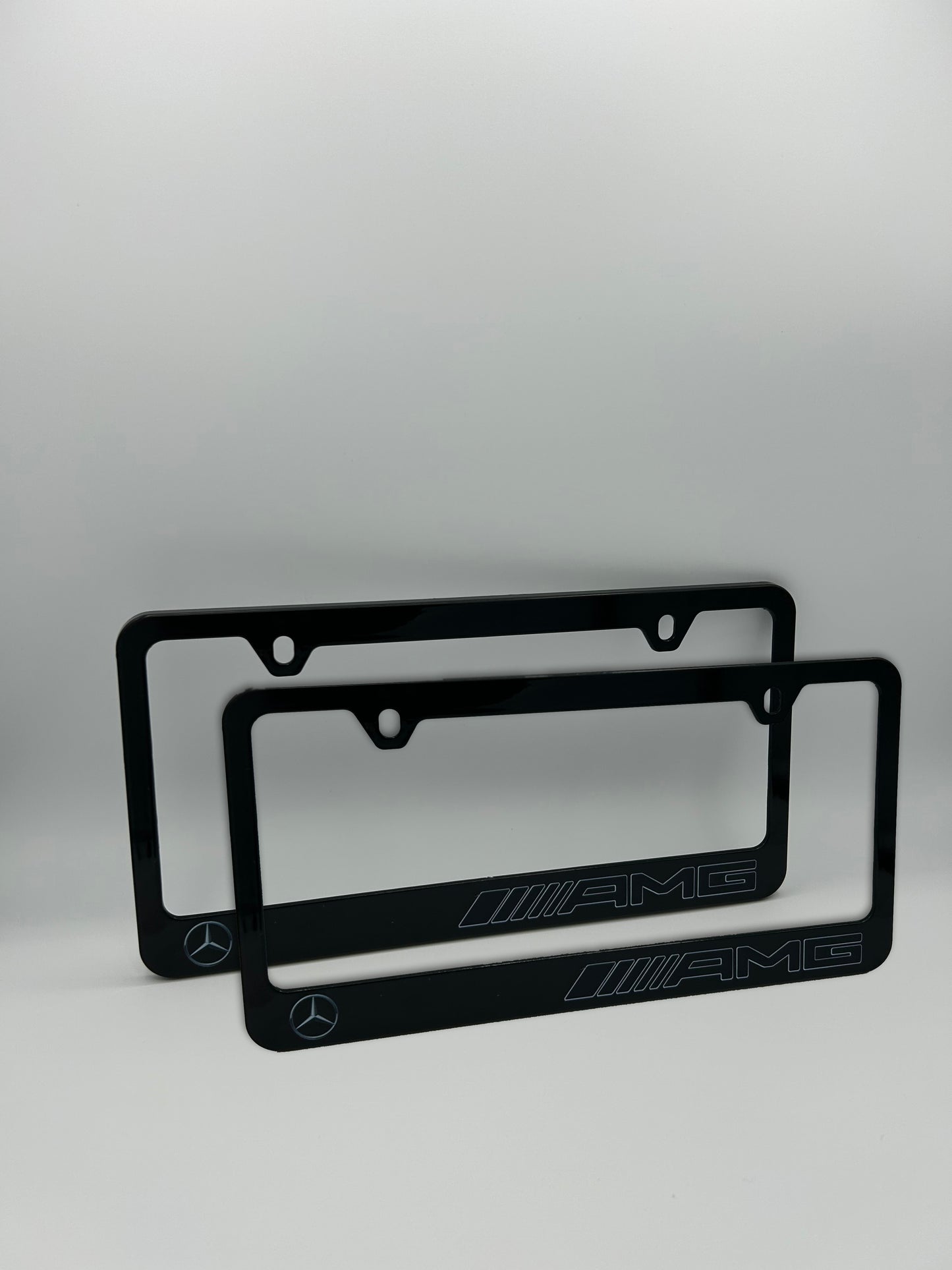 Mercedes Benz AMG License Plate Frame Set