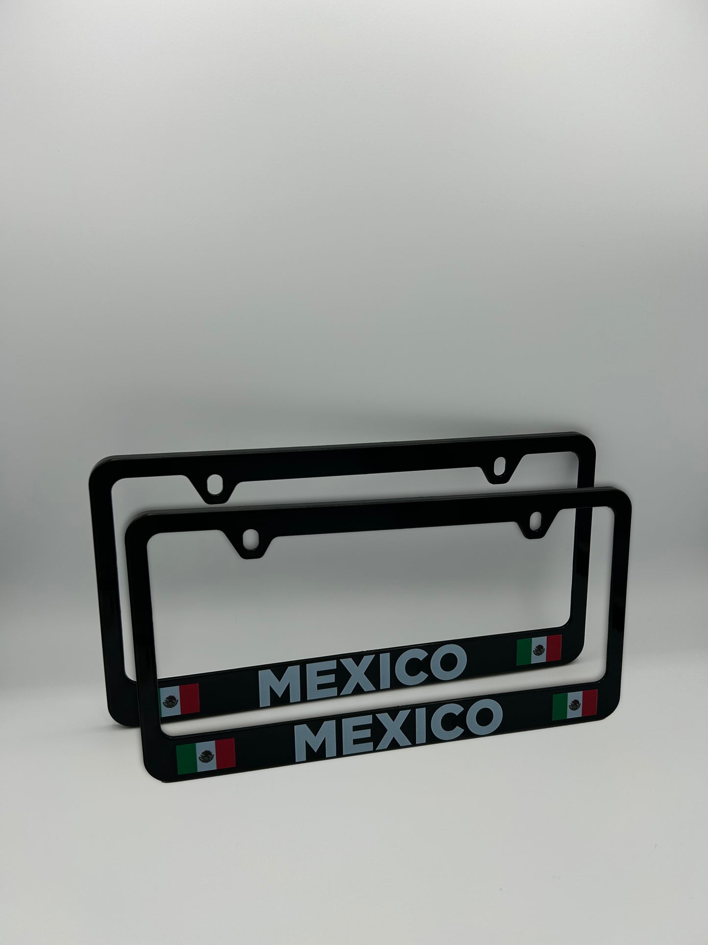 Mexico Flag License Plate Frame Set