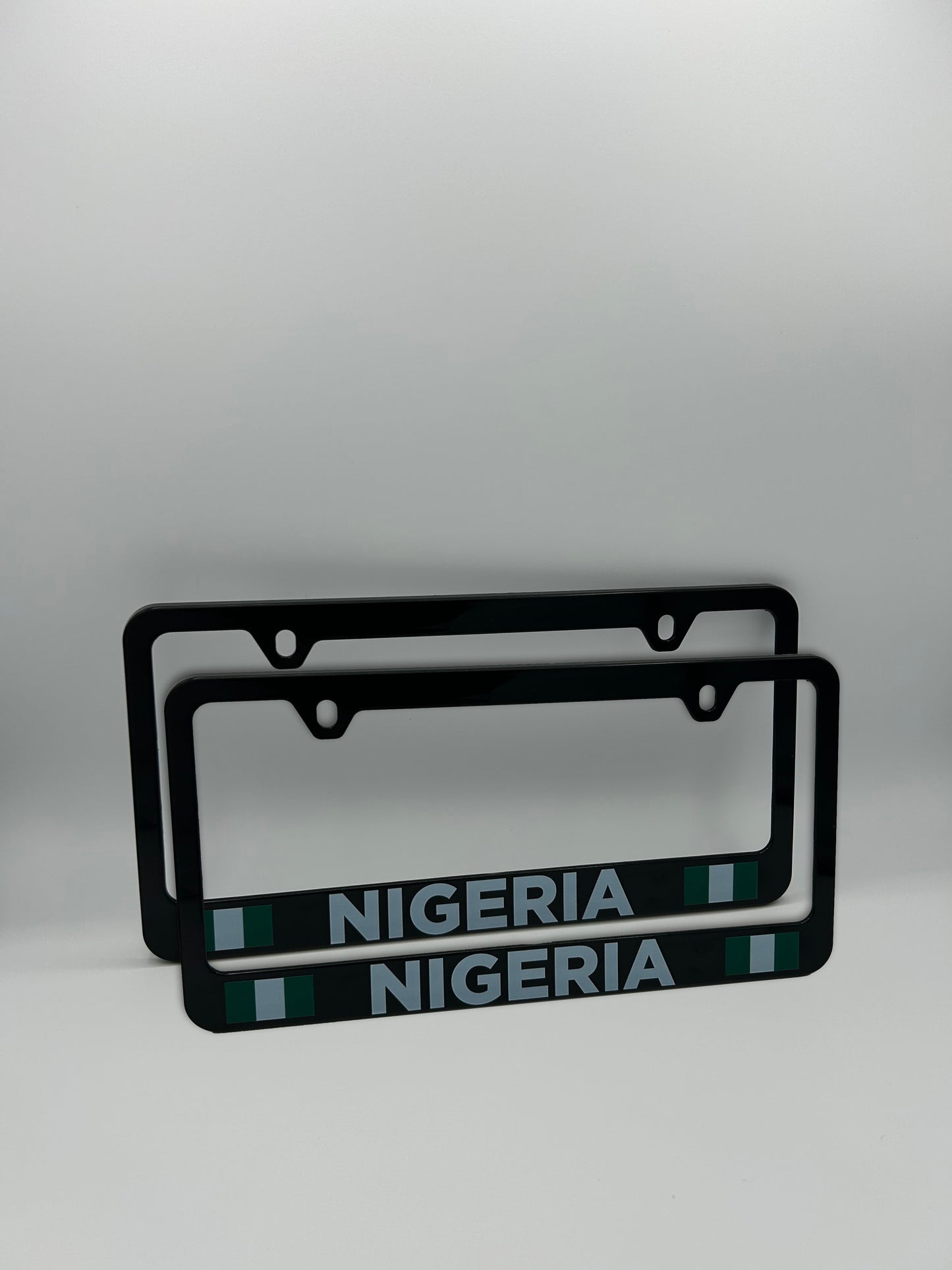 Nigeria Flag License Plate Frame Set