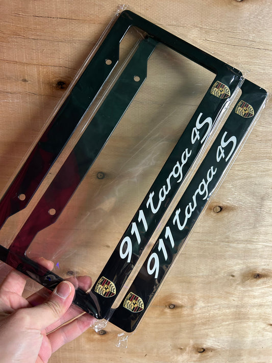 Porsche 911 Targa 4S License Plate Frame Set