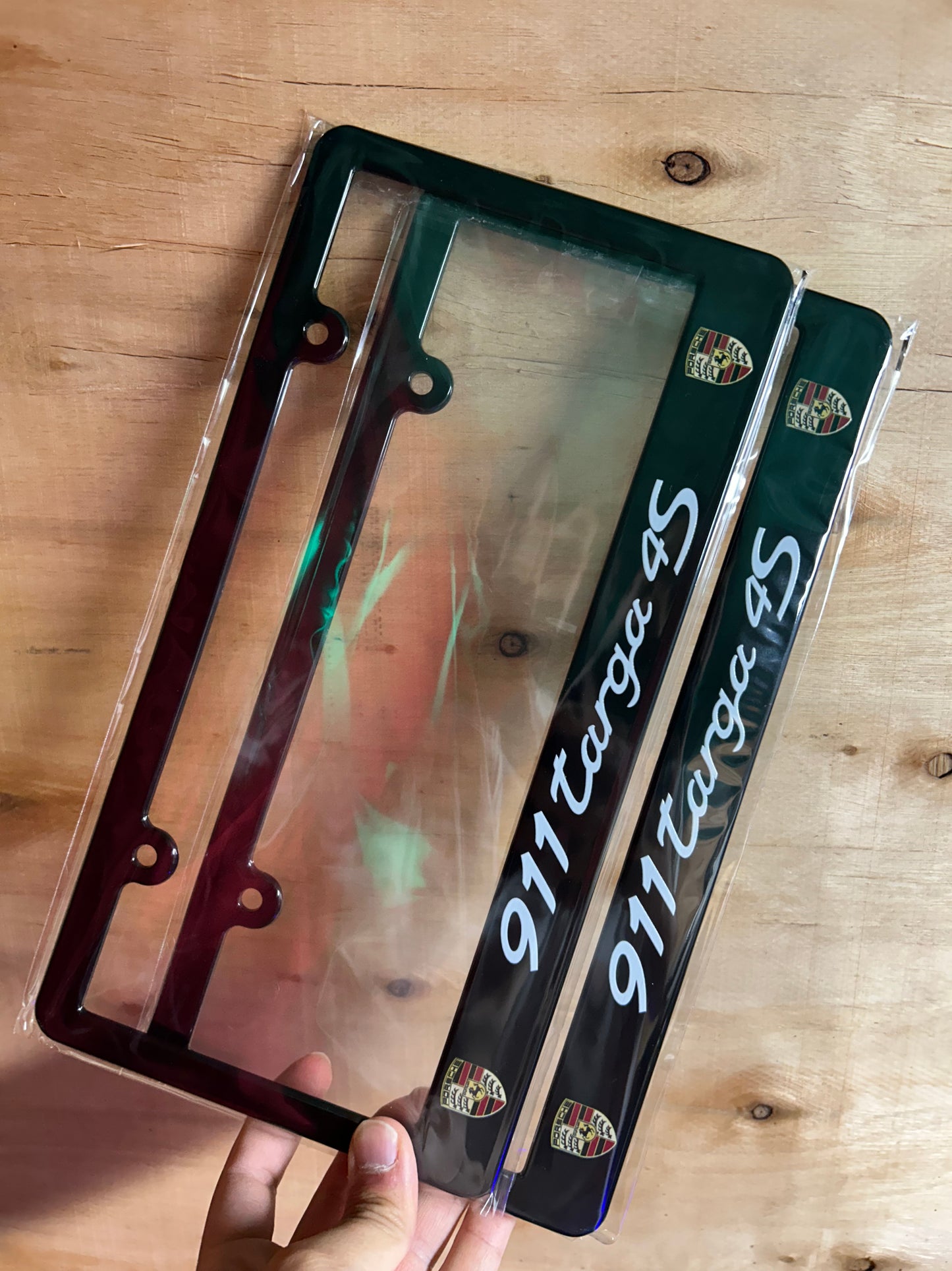 Porsche 911 Targa 4S License Plate Frame Set