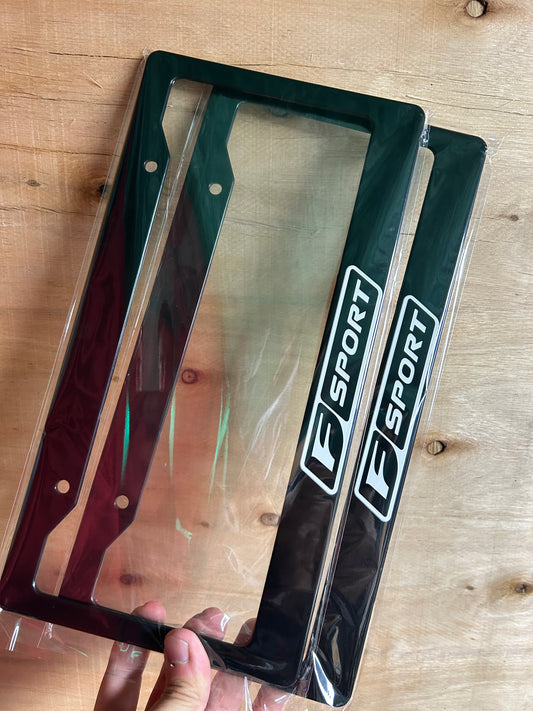 Lexus F Sport License Plate Frame Set