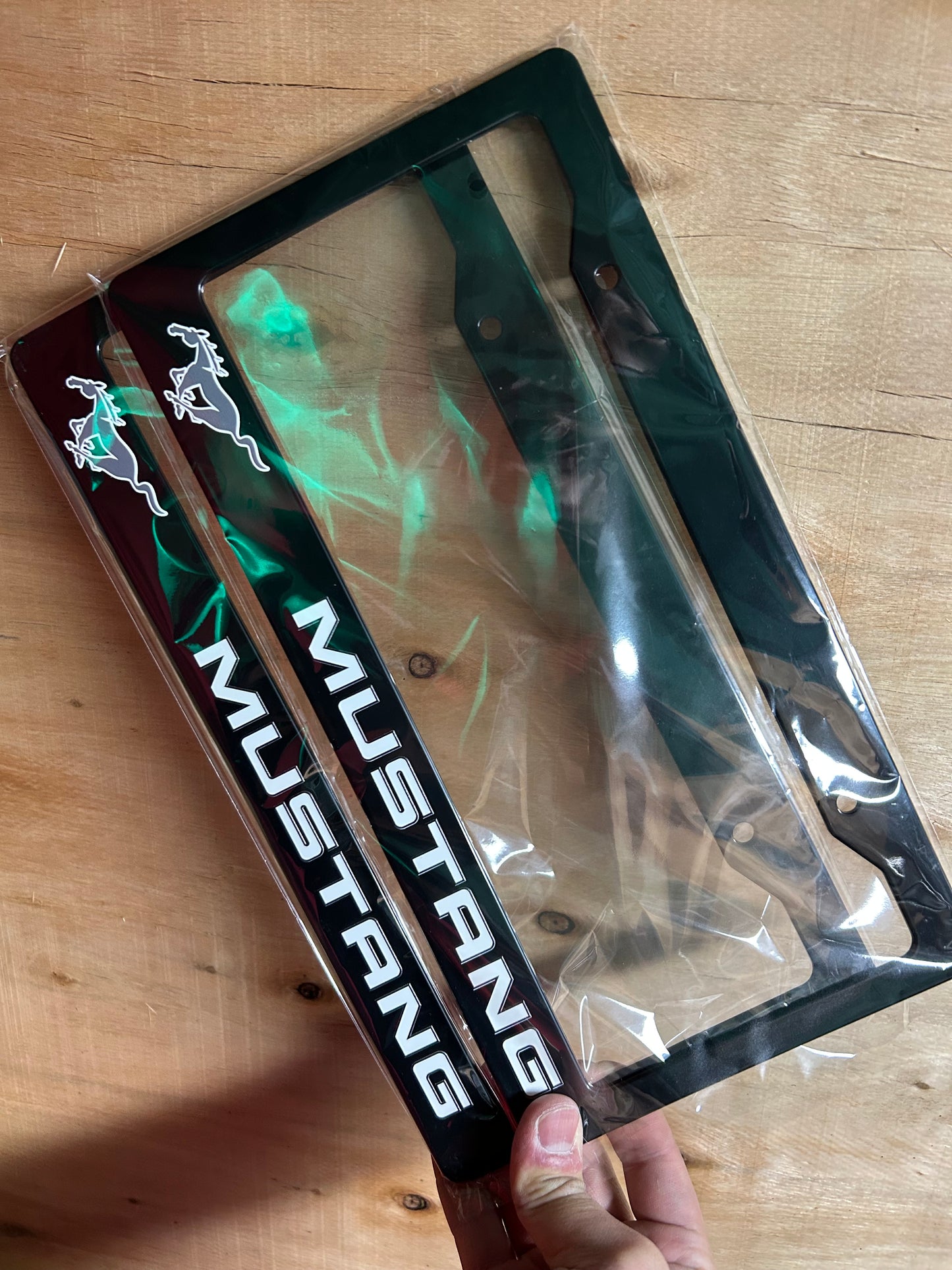 Ford Mustang License Plate Frame Set