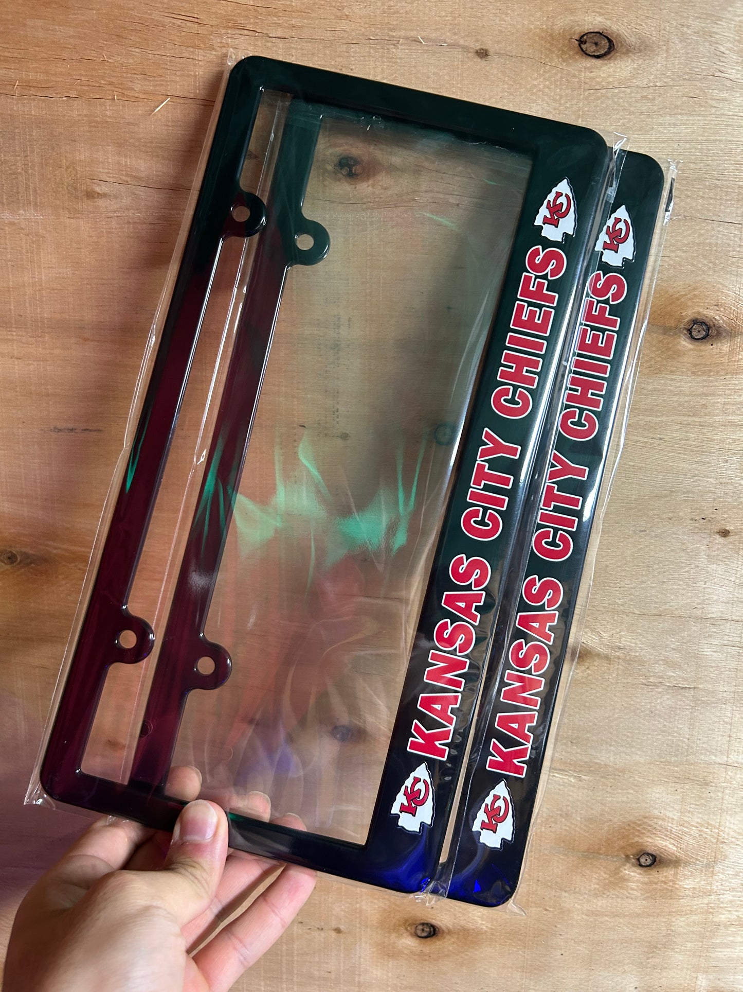 Kansas City Chiefs License Plate Frame Set