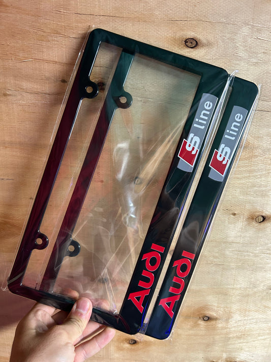 Audi Sline License Plate Frame Set