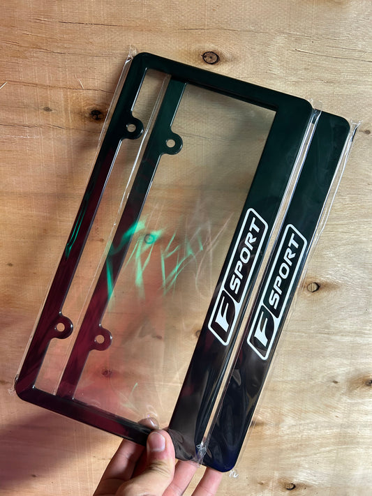 Lexus F Sport License Plate Frame Set