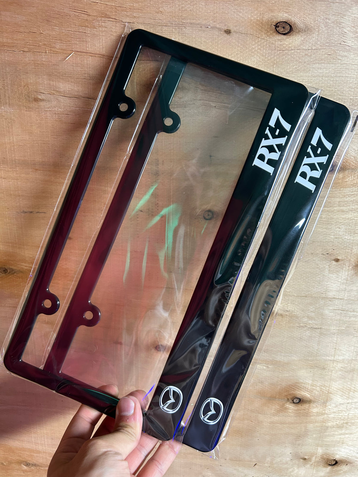 Mazda RX-7 License Plate Frame Set 2pcs