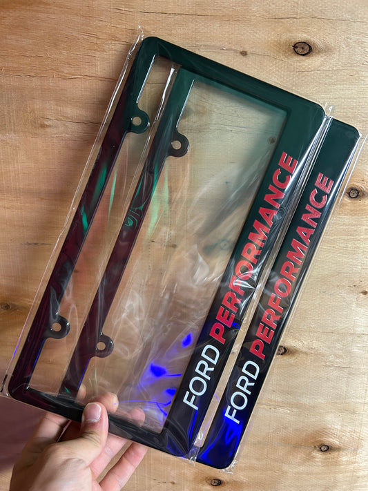 Ford Performance License Plate Frame Set