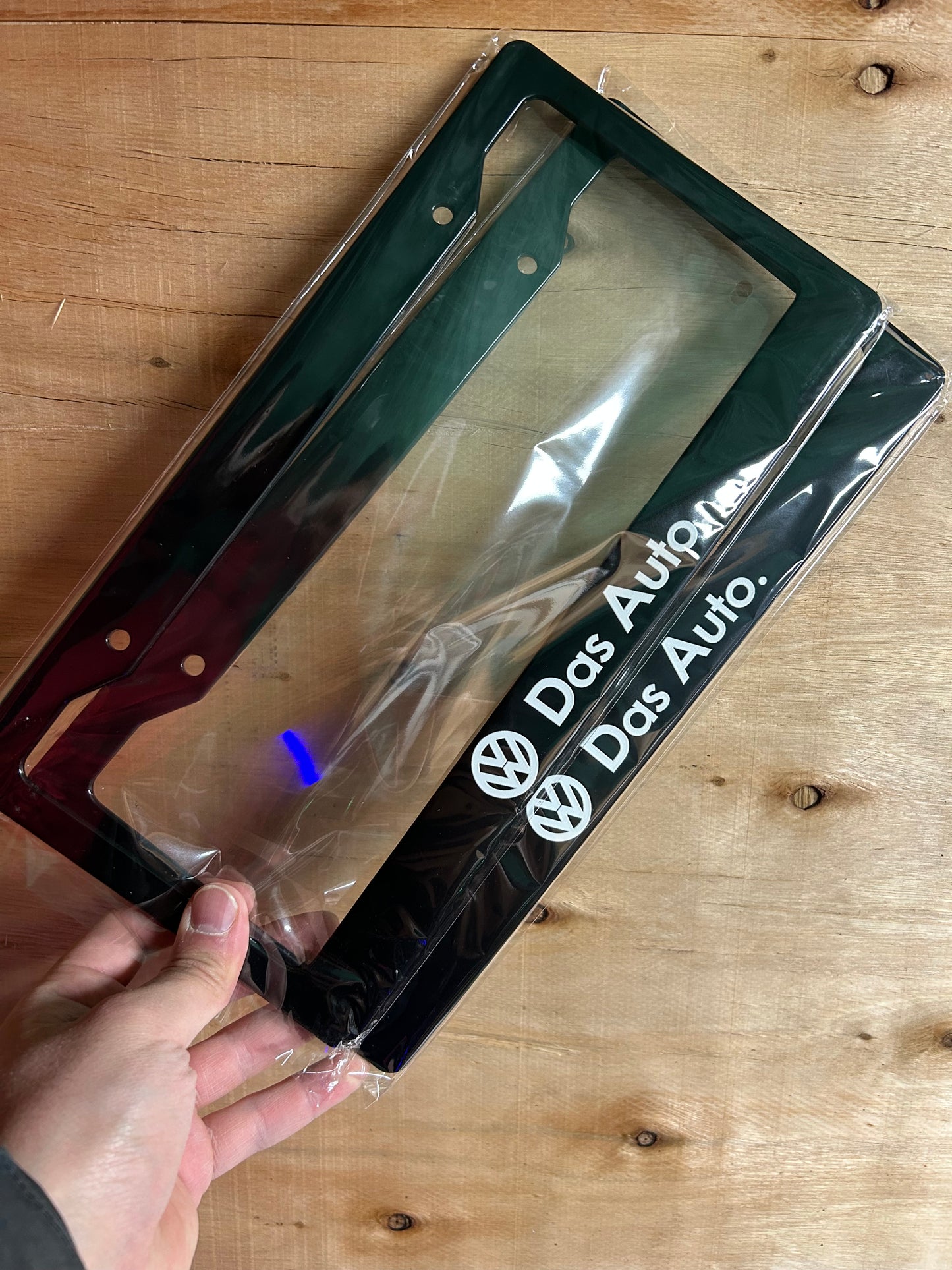 Volkswagen Das Auto License Plate Frame Set