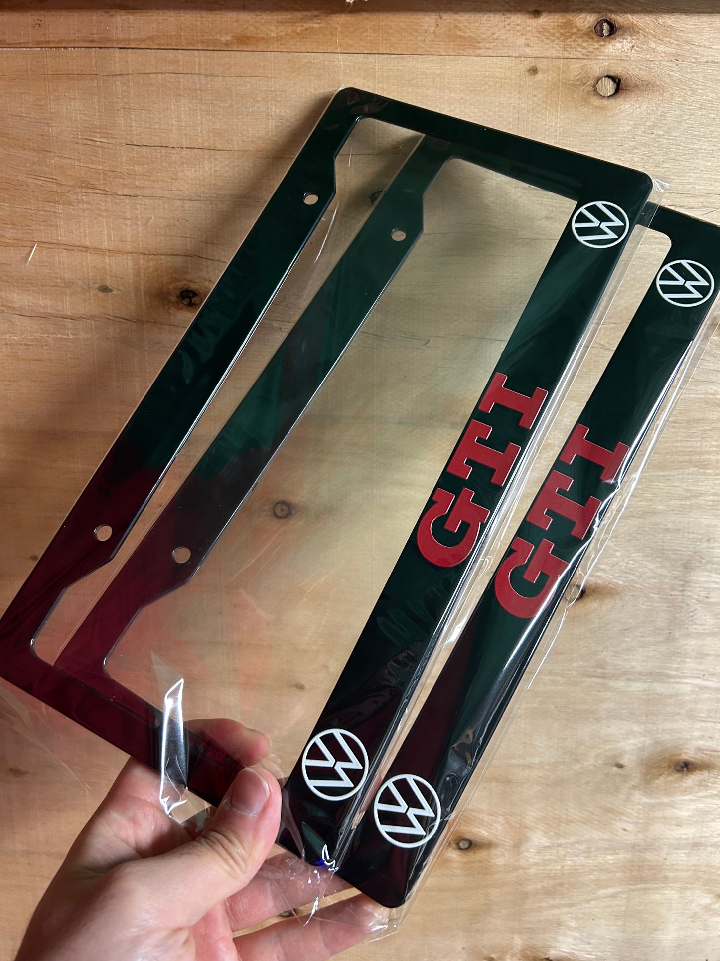 Volkswagen GTI License Plate Frame Set