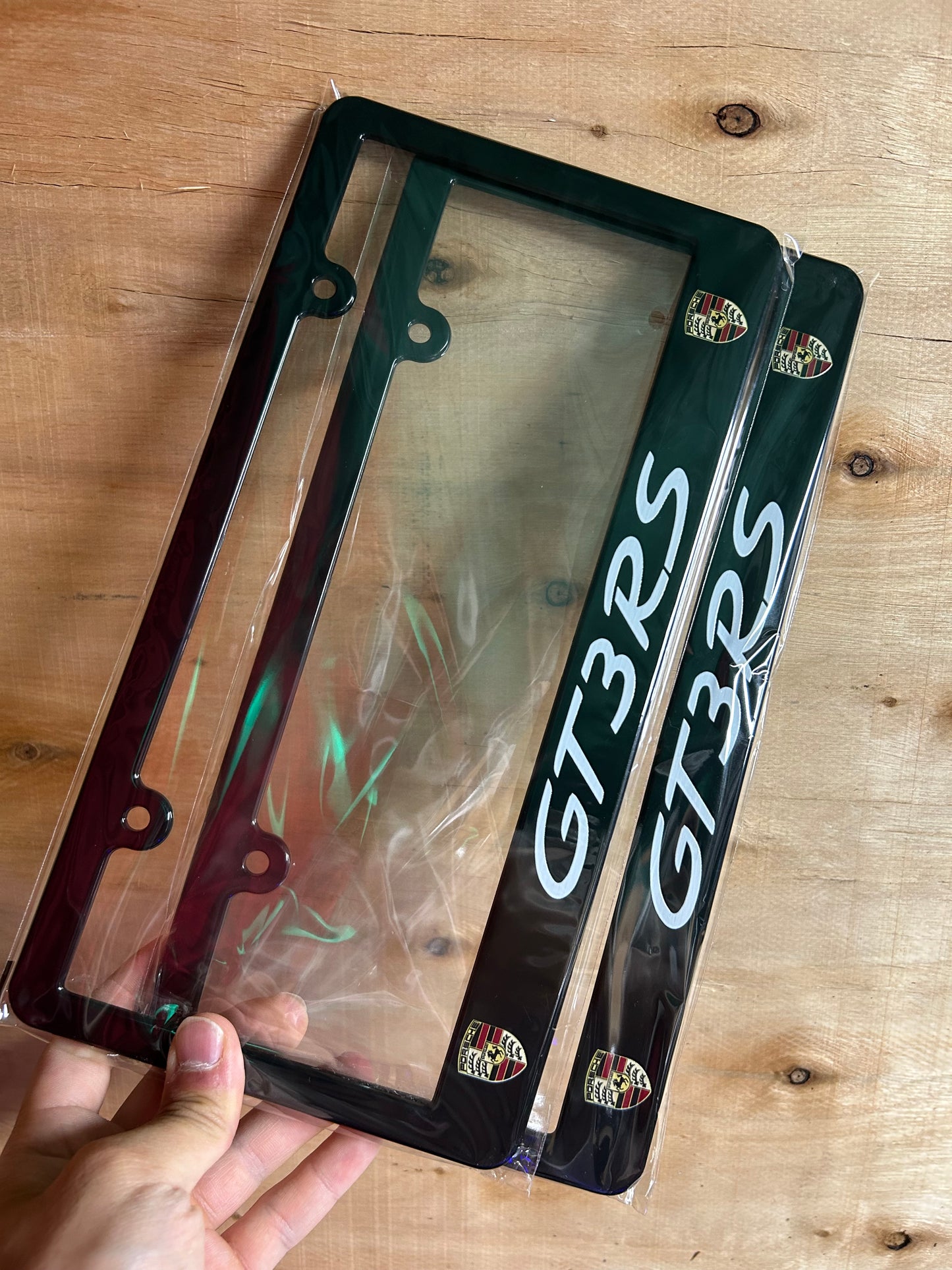 Porsche GT3RS License Plate Frame Set