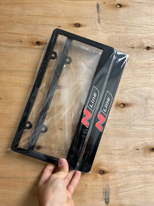 Hyundai Nline 3 license plate frame set