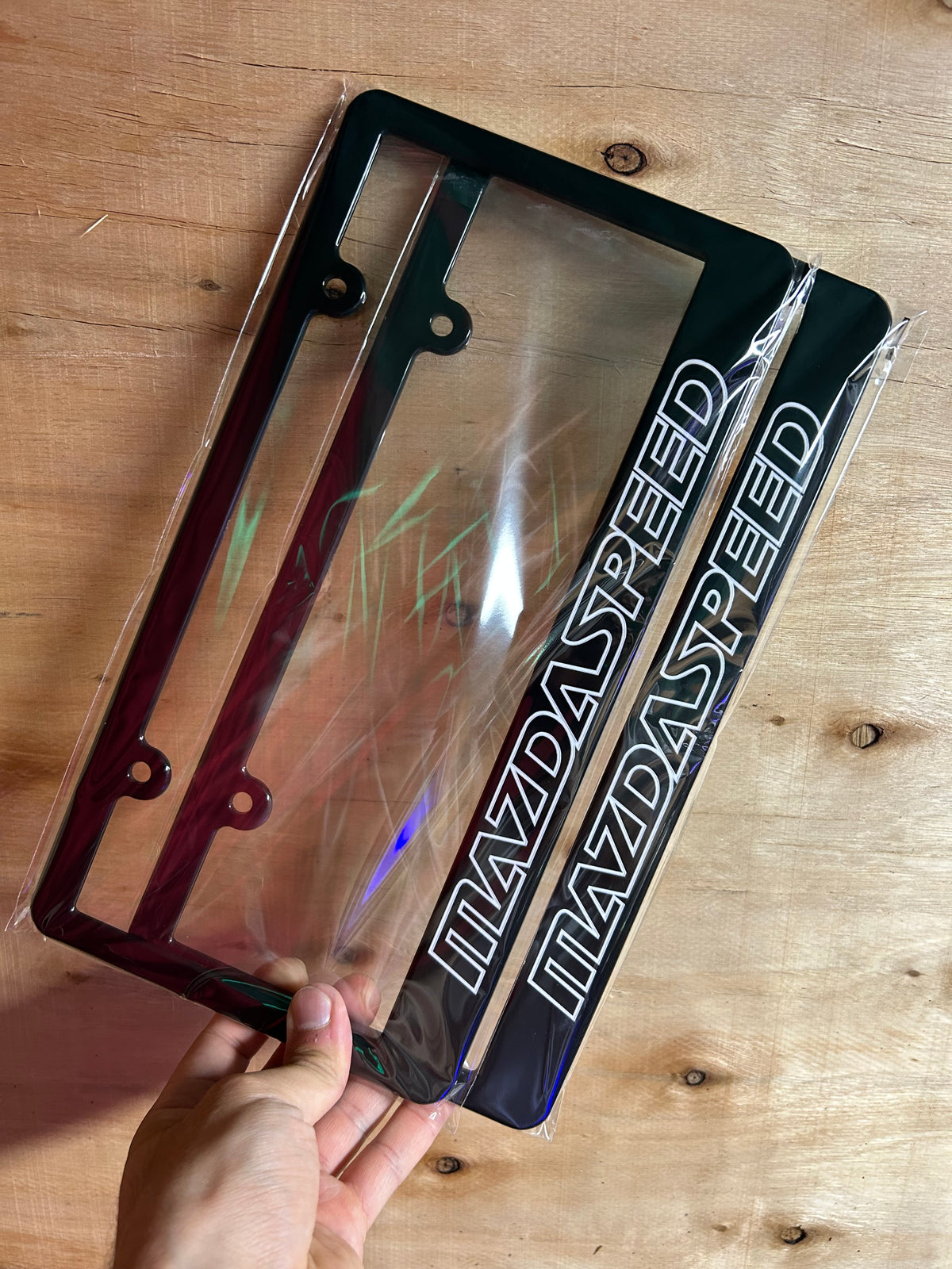 Mazdaspeed License Plate Frame Set 2pcs