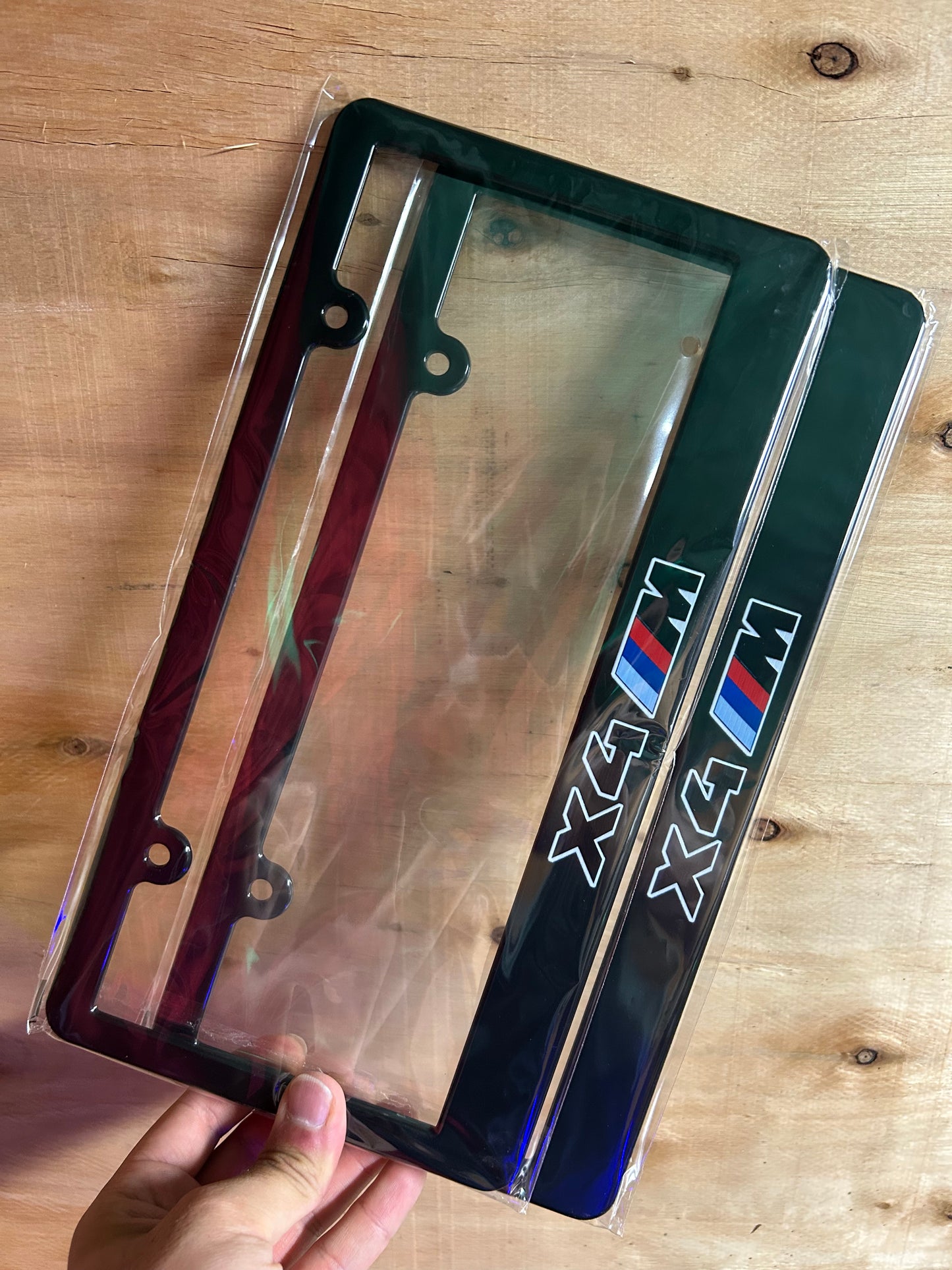 BMW X4M license plate frame set