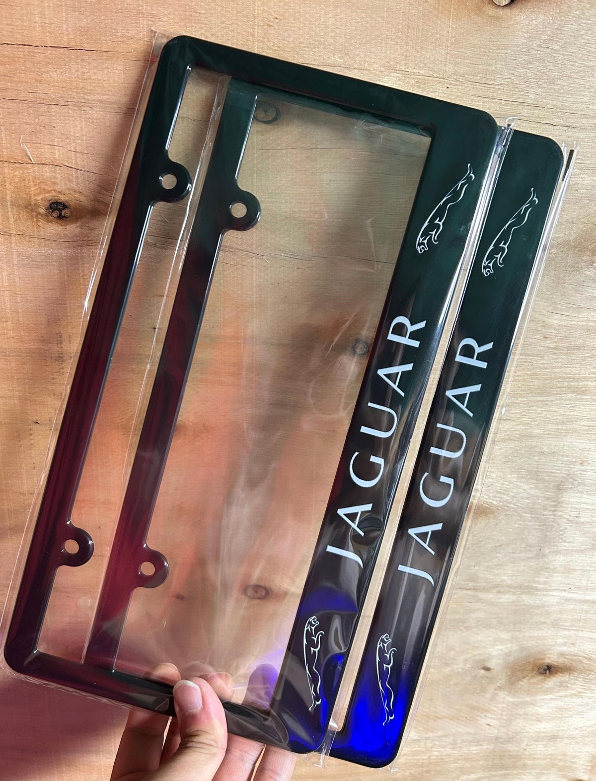Jaguar License Plate Frame Set