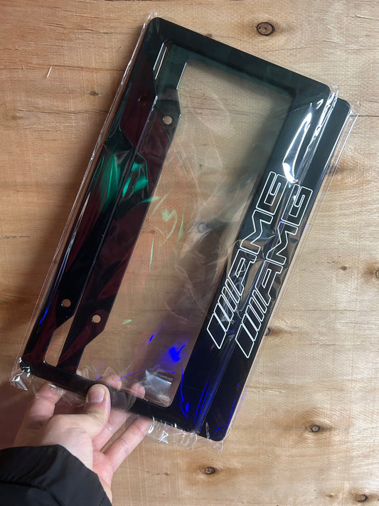 Mercedes Benz AMG License Plate Frame Set