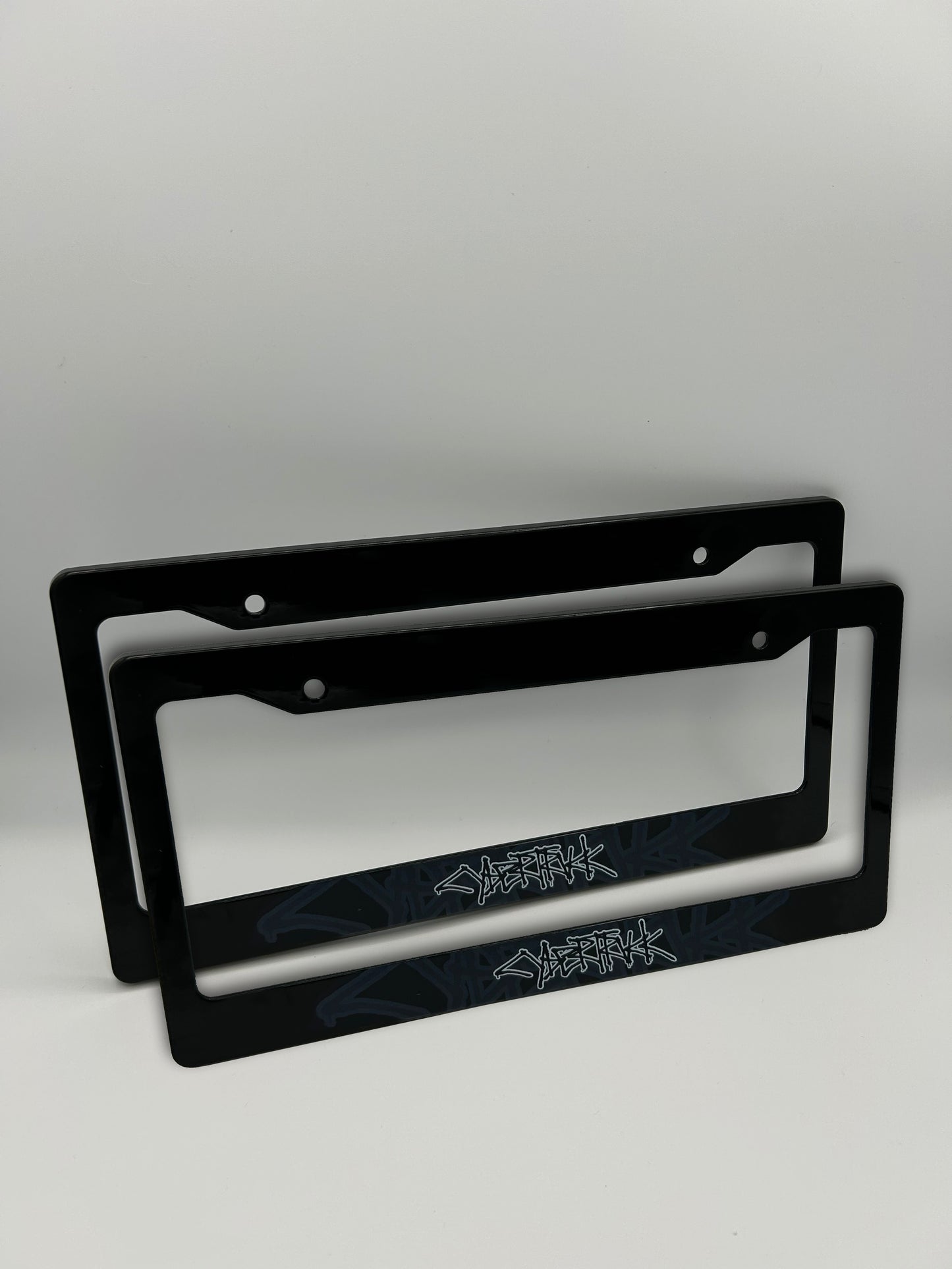 Tesla Cybertruck License Plate Frame Set