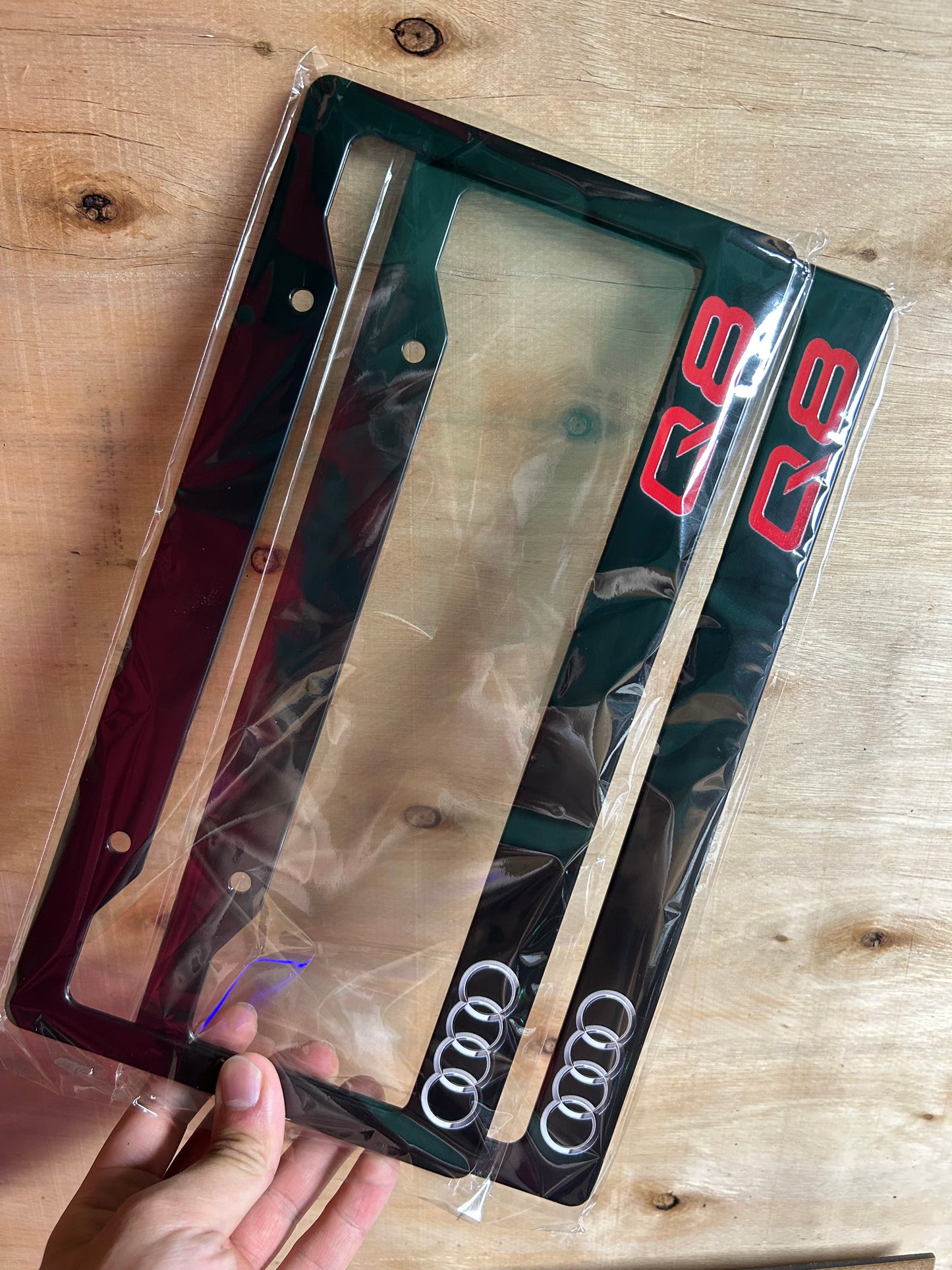 Audi Q8 Premium License Plate Frame 1 Pair