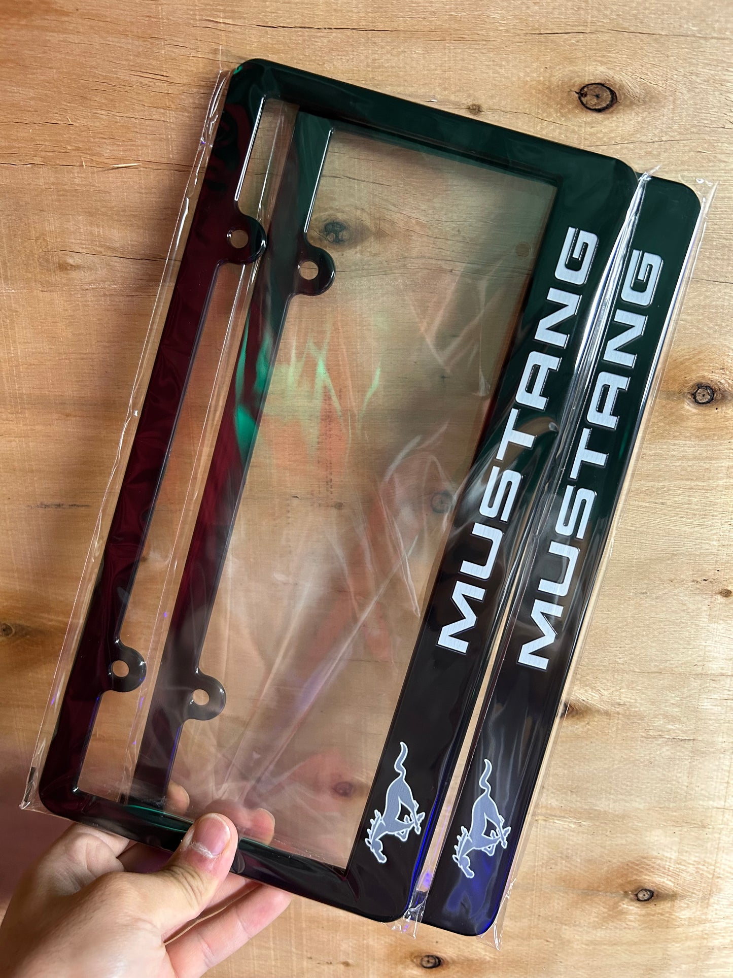 Ford Mustang License Plate Frame Set