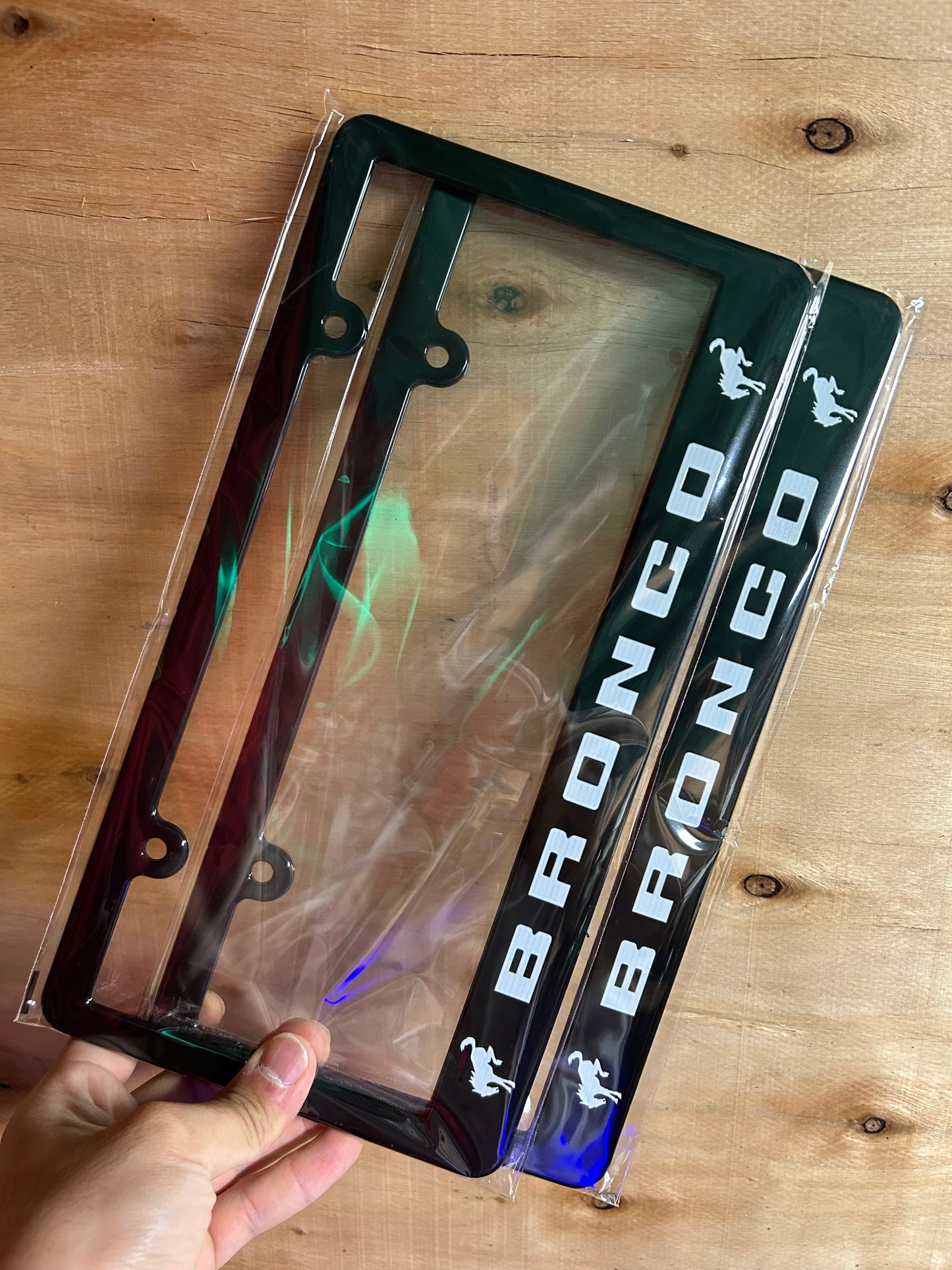 Ford Bronco License Plate Frame Set