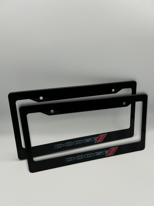 Dodge License Plate Frame Set