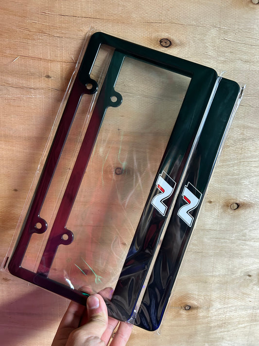 Hyundai N line 2 license plate frame set