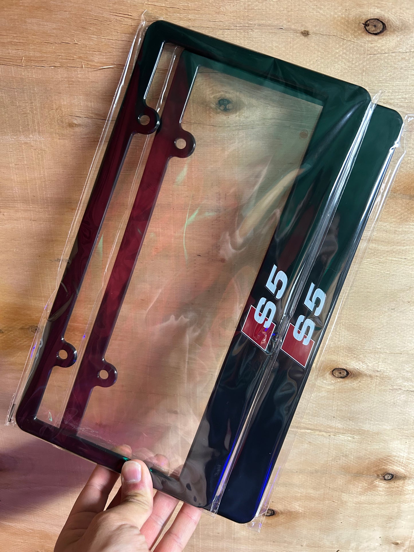 Audi S5 License Plate Frame Set