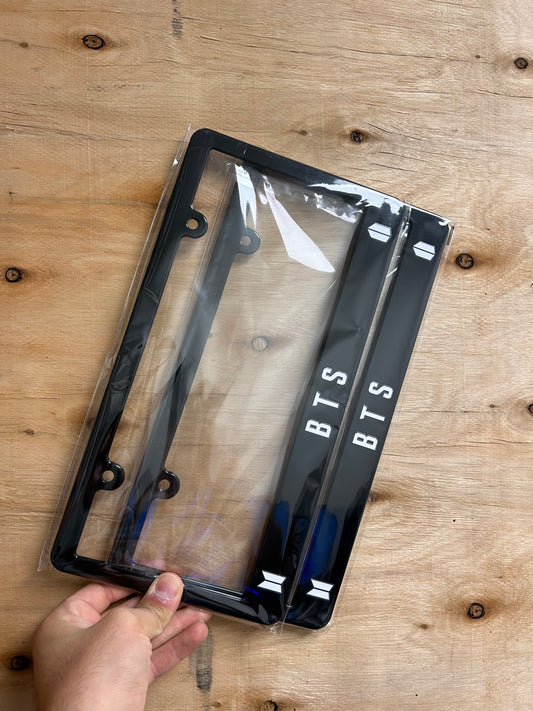 BTS license plate frame set