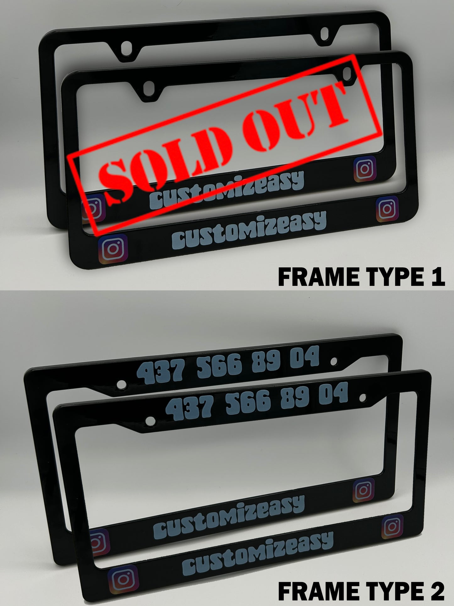 Greece Flag License Plate Frame Set