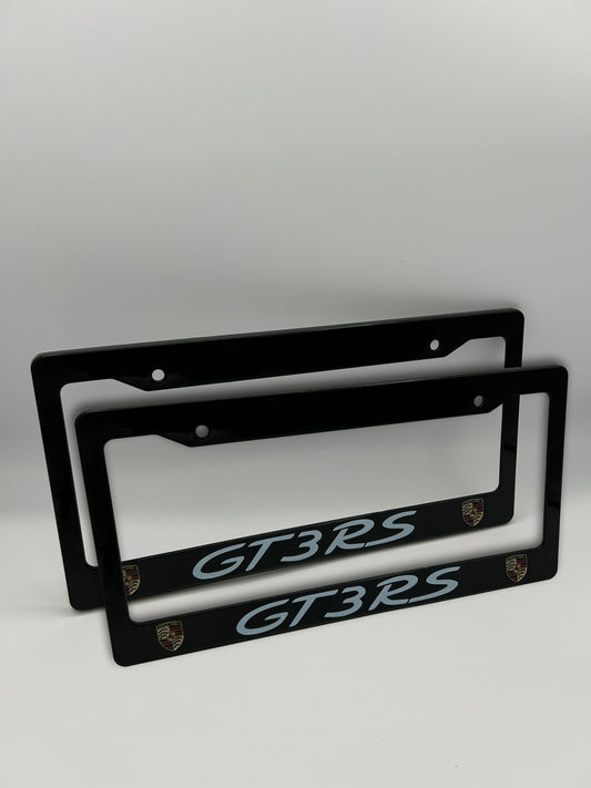 Porsche GT3RS License Plate Frame Set