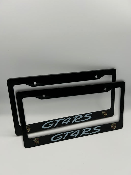 Porsche GT4RS License Plate Frame Set