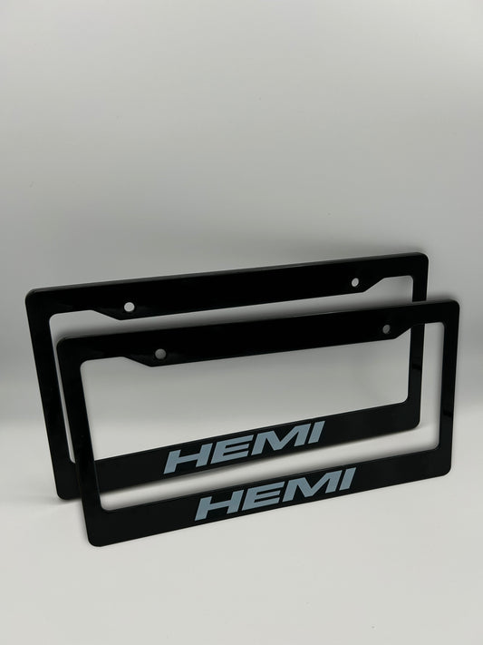 Dodge HEMI License Plate Frame Set