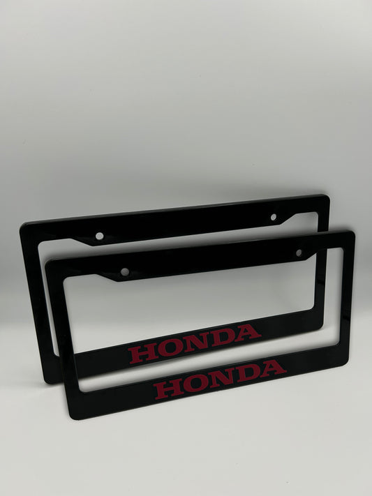 Honda License Plate Frame Set
