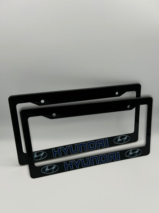 Hyundai License Plate Frame Set