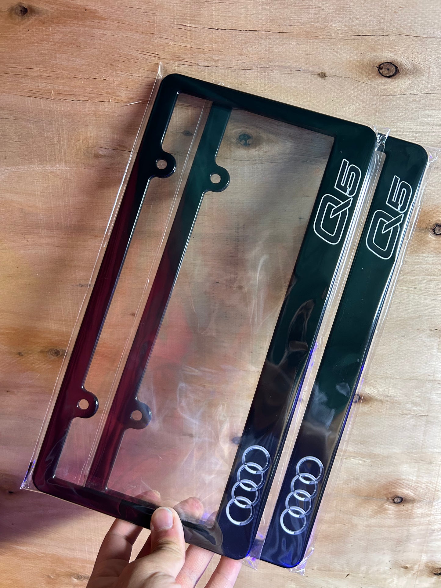 Audi Q5 License Premium Plate Frame Set