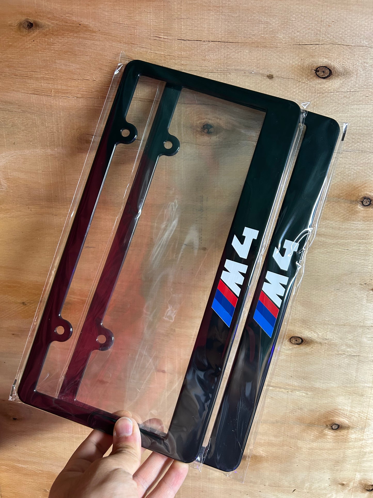 BMW M4 License Plate Frame Set