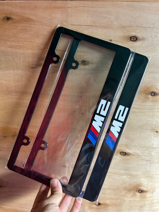 BMW M2 License Plate Frame Set
