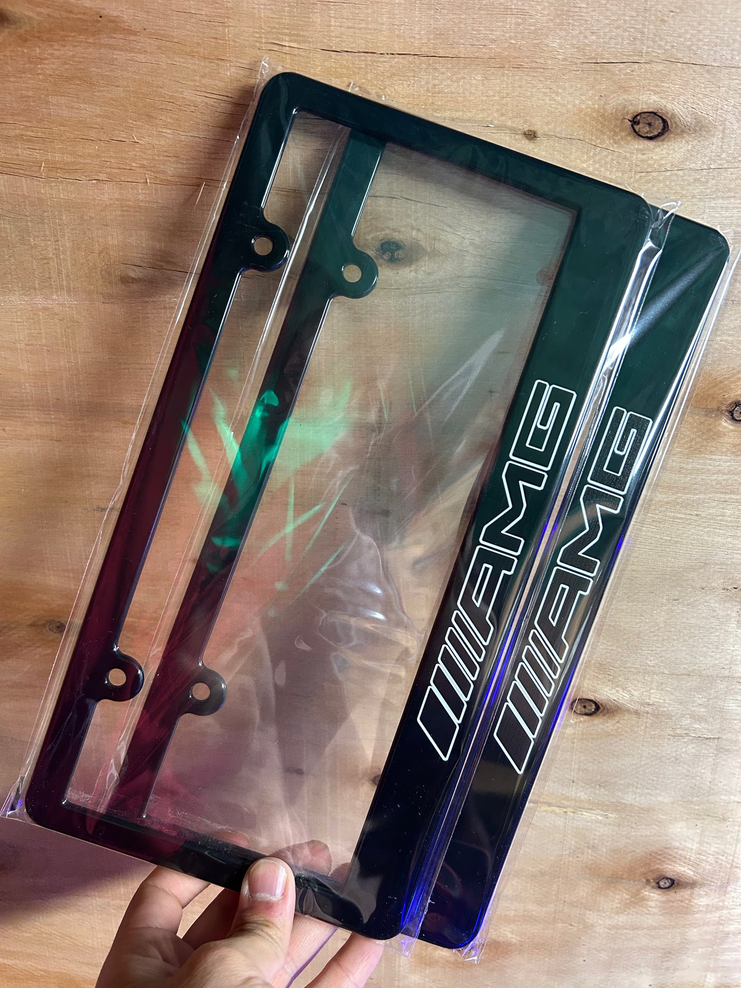 Mercedes Benz AMG License Plate Frame Set