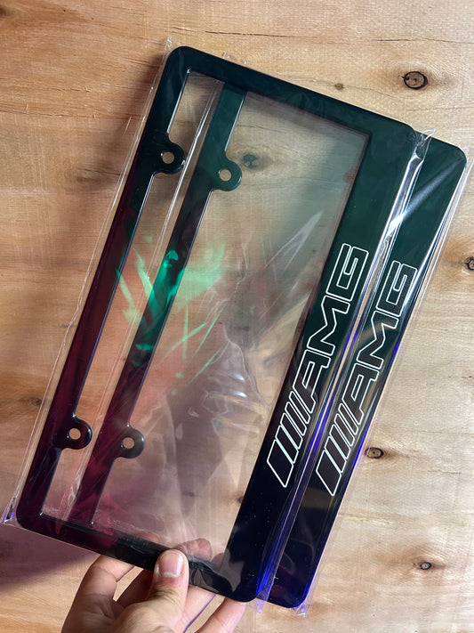 Mercedes Benz AMG License Plate Frame Set