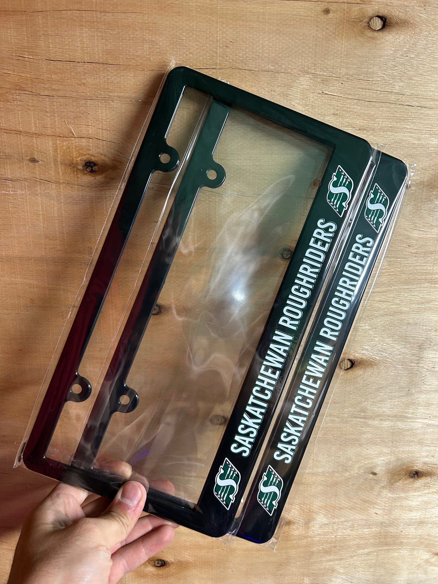Saskatchewan Roughriders License Plate Frame Set (2pcs)