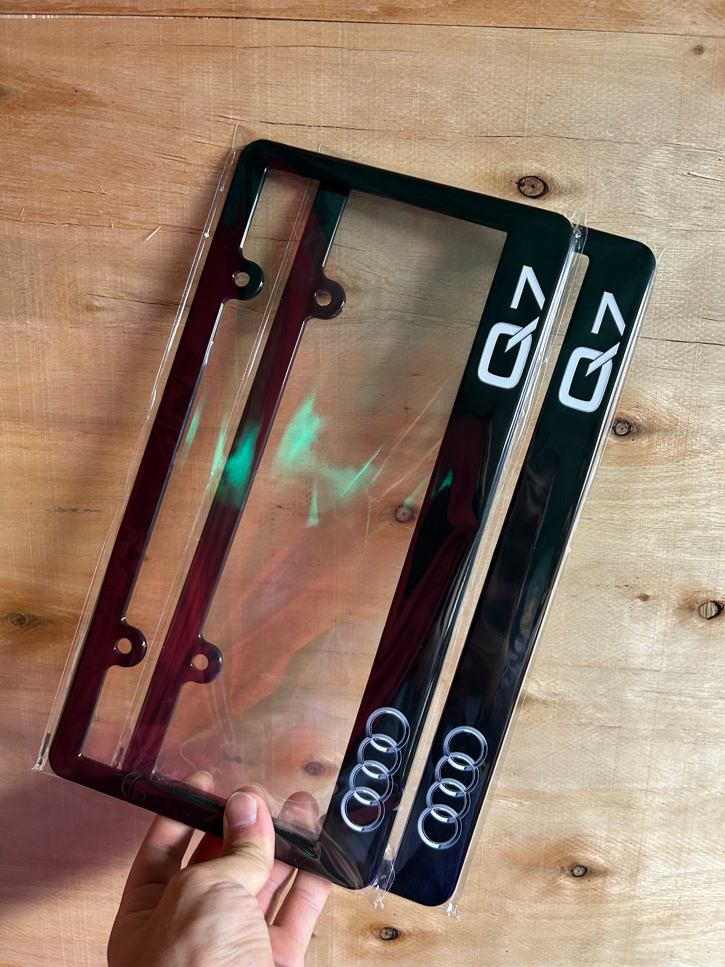 Audi Q7 license plate frame set 2pcs