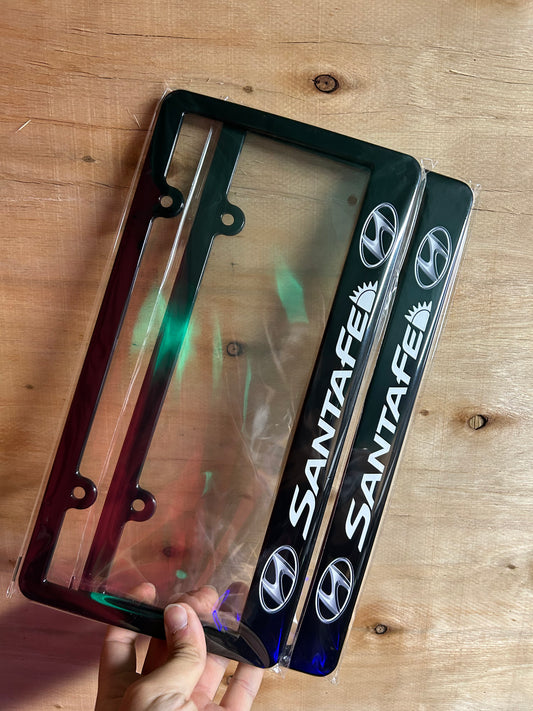 Hyundai Santa Fe License Plate Frame Set